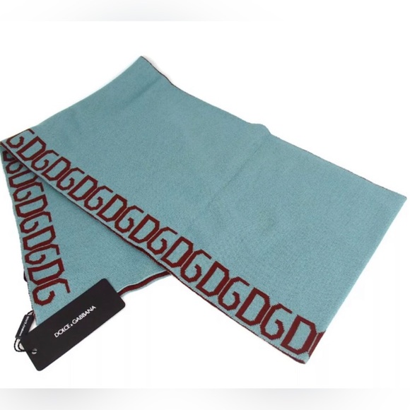 NWT Dolce & Gabbana Logomania Wool Blend Scarf 😍💙🔥 - Picture 4 of 17